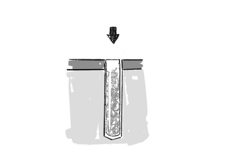 Illustration Montageanleitung Klebemörtel